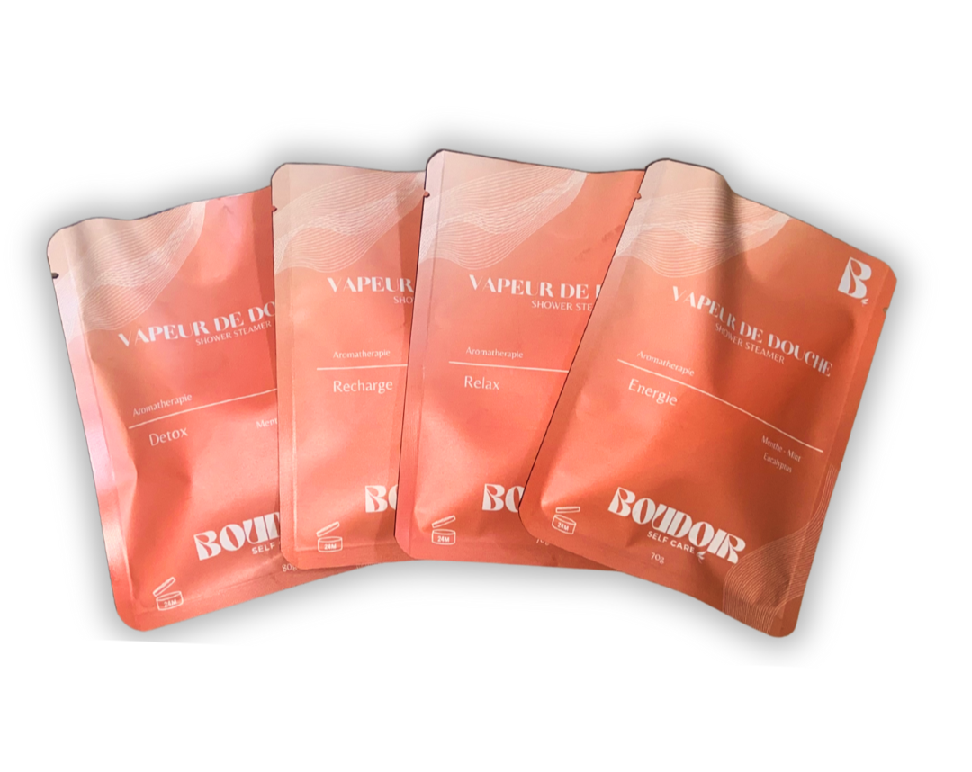 Cubes vapeur douche huiles essentielles naturelles détox énergie relax recharge