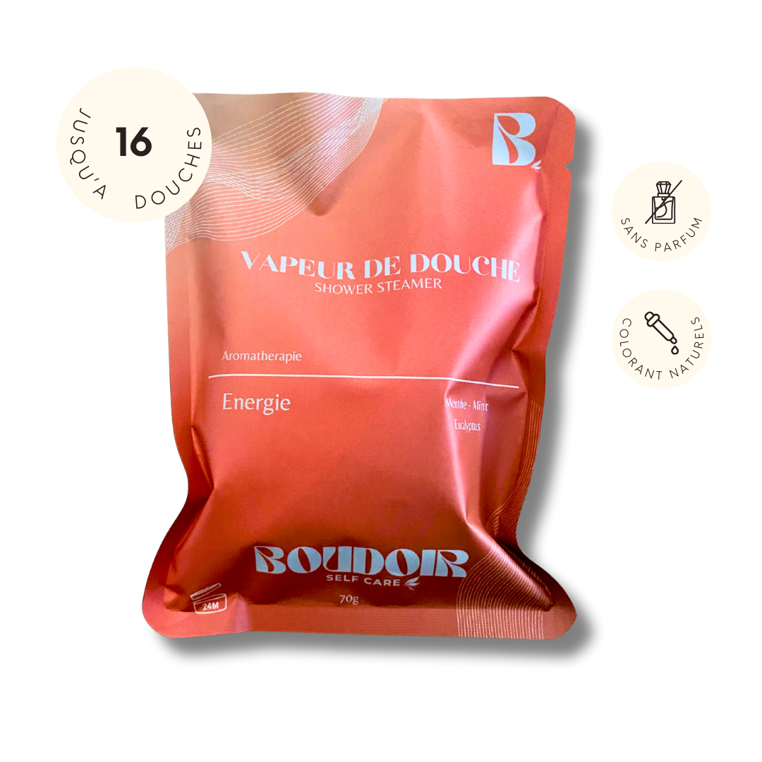 Cubes vapeur douche énergie menthe eucalyptus Boudoir Self Care