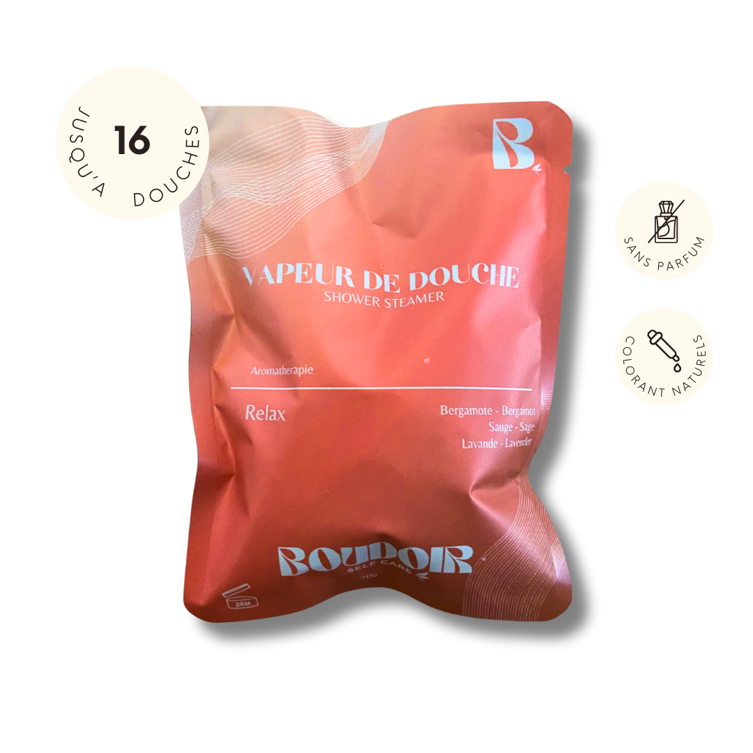 Cubes vapeur douche relax bergamote sauge lavande Boudoir Self Care