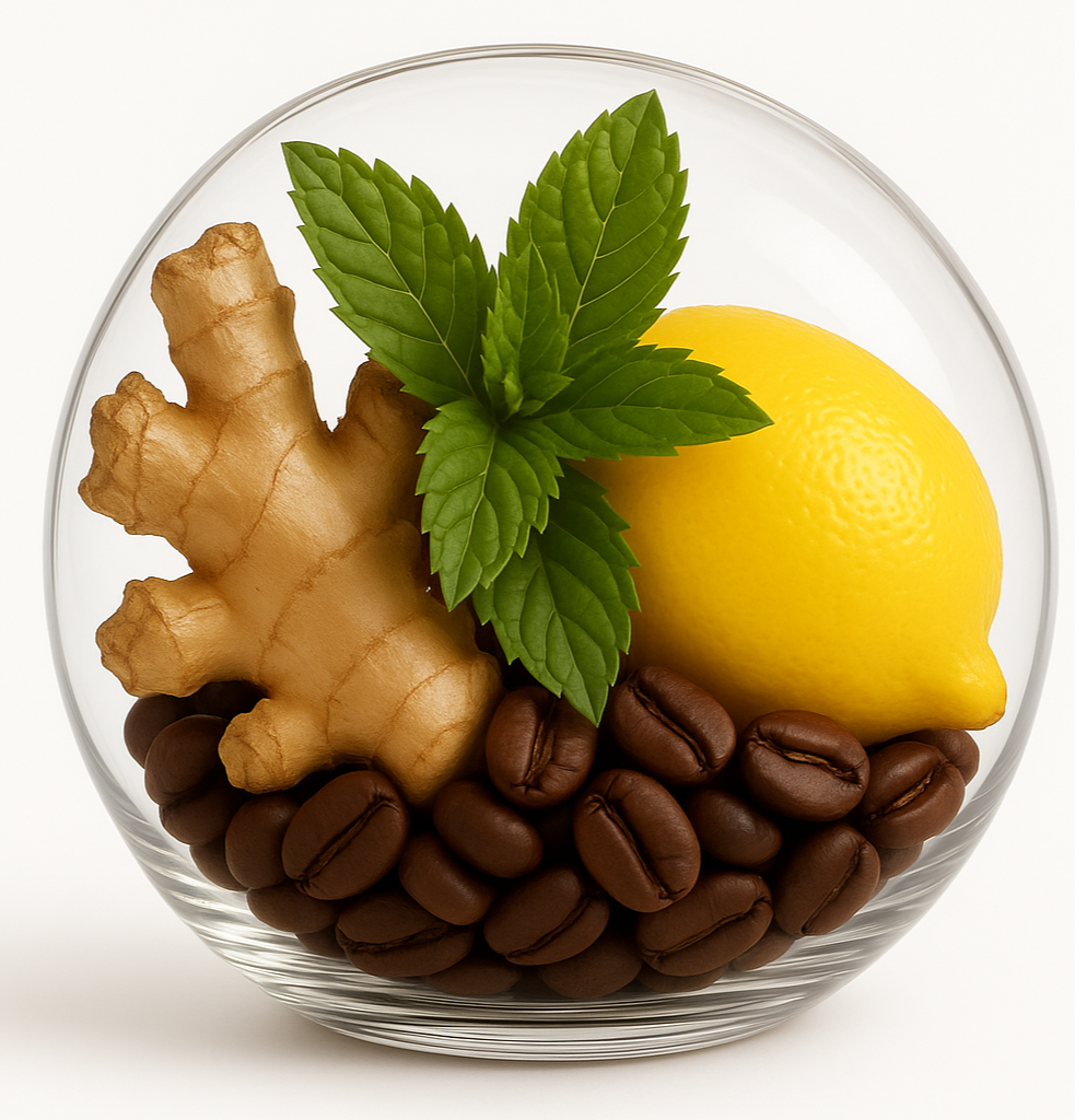 gingembre menthe citron café 